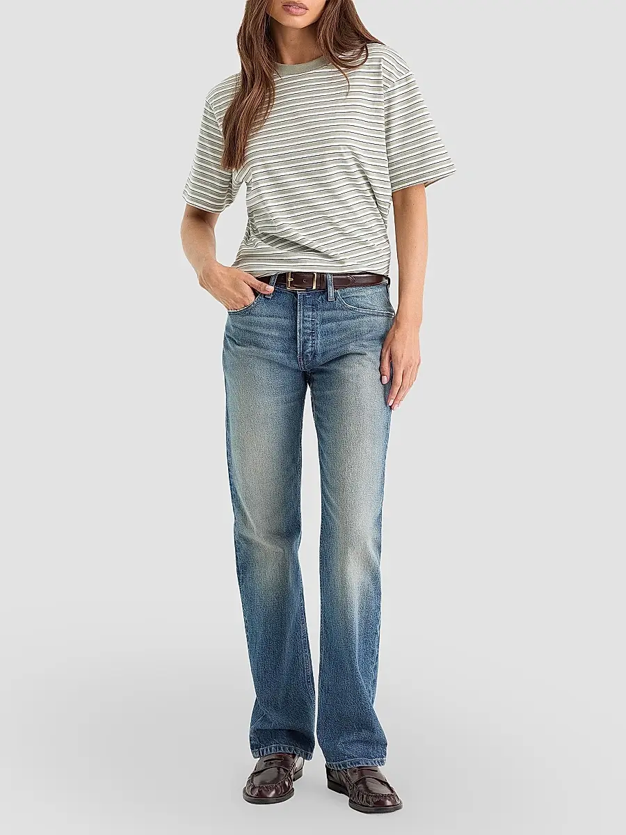 GOOD AMERICAN Women's High-Rise Vintage Straight-Leg Jeans | Thumbnail 2 GOOD AMERICAN Women's High-Rise Vintage Straight-Leg Jeans | Thumbnail 2