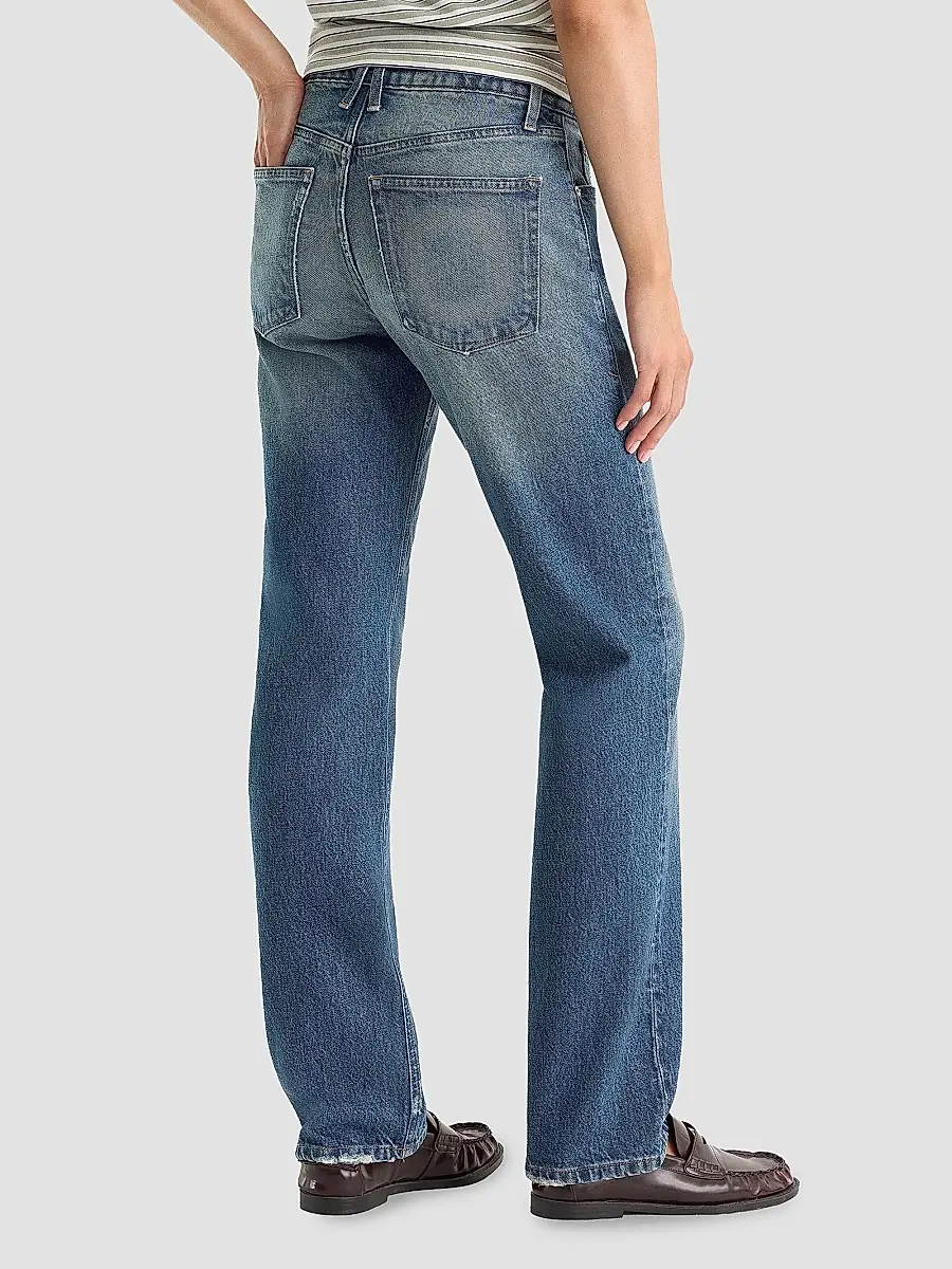GOOD AMERICAN Women's High-Rise Vintage Straight-Leg Jeans | Thumbnail 3 GOOD AMERICAN Women's High-Rise Vintage Straight-Leg Jeans | Thumbnail 3