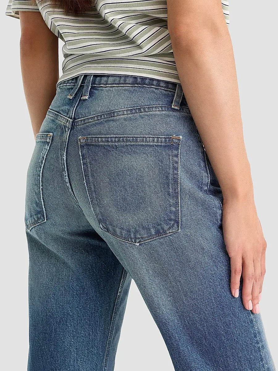 GOOD AMERICAN Women's High-Rise Vintage Straight-Leg Jeans | Thumbnail 5 GOOD AMERICAN Women's High-Rise Vintage Straight-Leg Jeans | Thumbnail 5