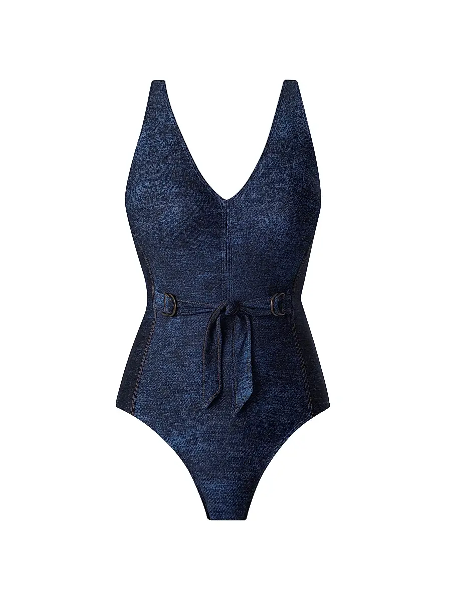 Magicsuit Women's Billie Jean Shania One-Piece Swimsuit - Denim Blue - Size 6 | Image 1 Magicsuit Women's Billie Jean Shania One-Piece Swimsuit - Denim Blue - Size 6 | Image 1