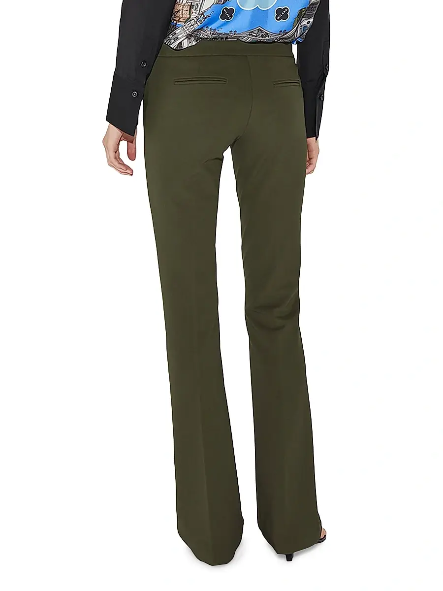 CALLAS MILANO Women's Jules Stretch Jersey Fit and Flare Pants - Army | Thumbnail 3 CALLAS MILANO Women's Jules Stretch Jersey Fit and Flare Pants - Army | Thumbnail 3