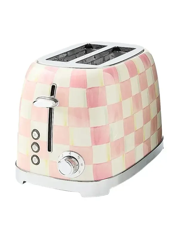 MacKenzie-Childs Rosy Check 2-Slice Toaster