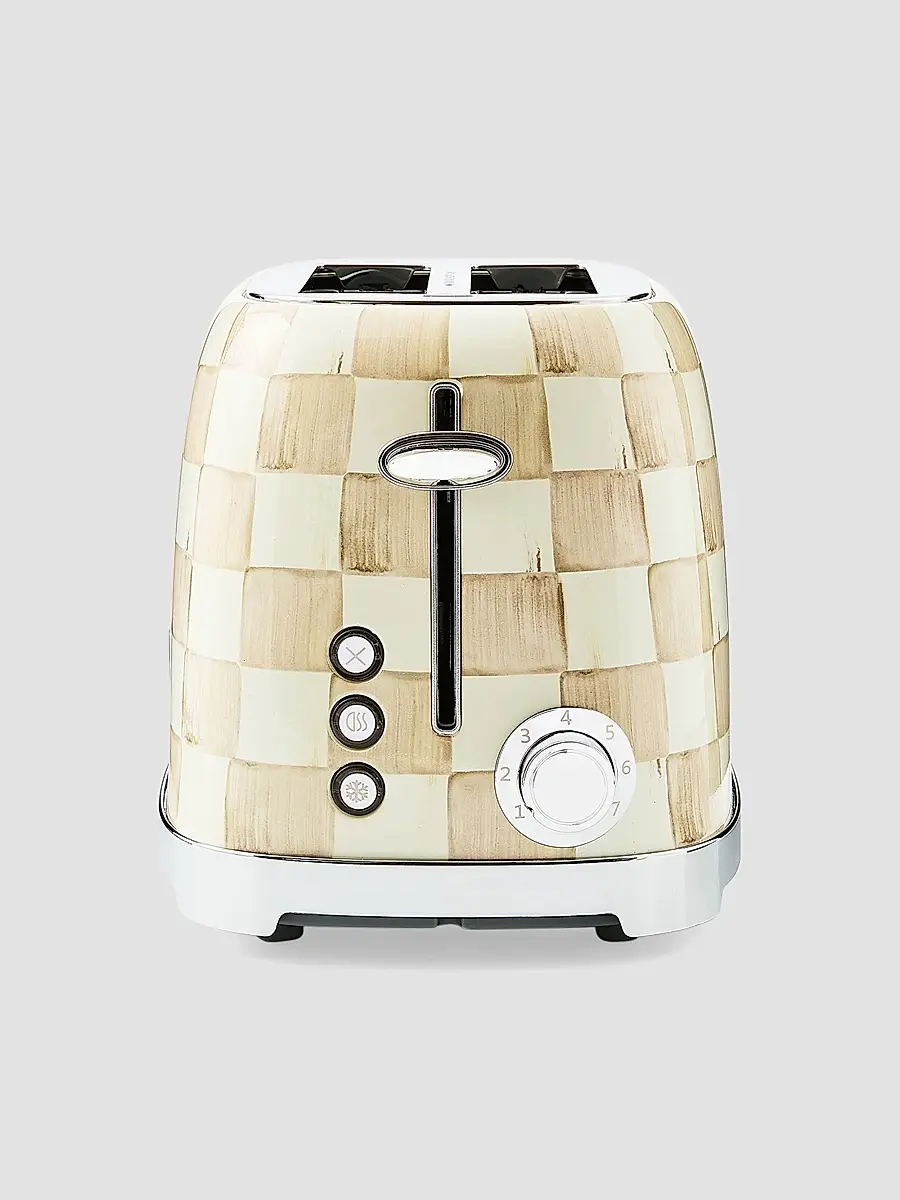 MacKenzie-Childs Mocha Check 2-Slice Toaster | Thumbnail 2 MacKenzie-Childs Mocha Check 2-Slice Toaster | Thumbnail 2