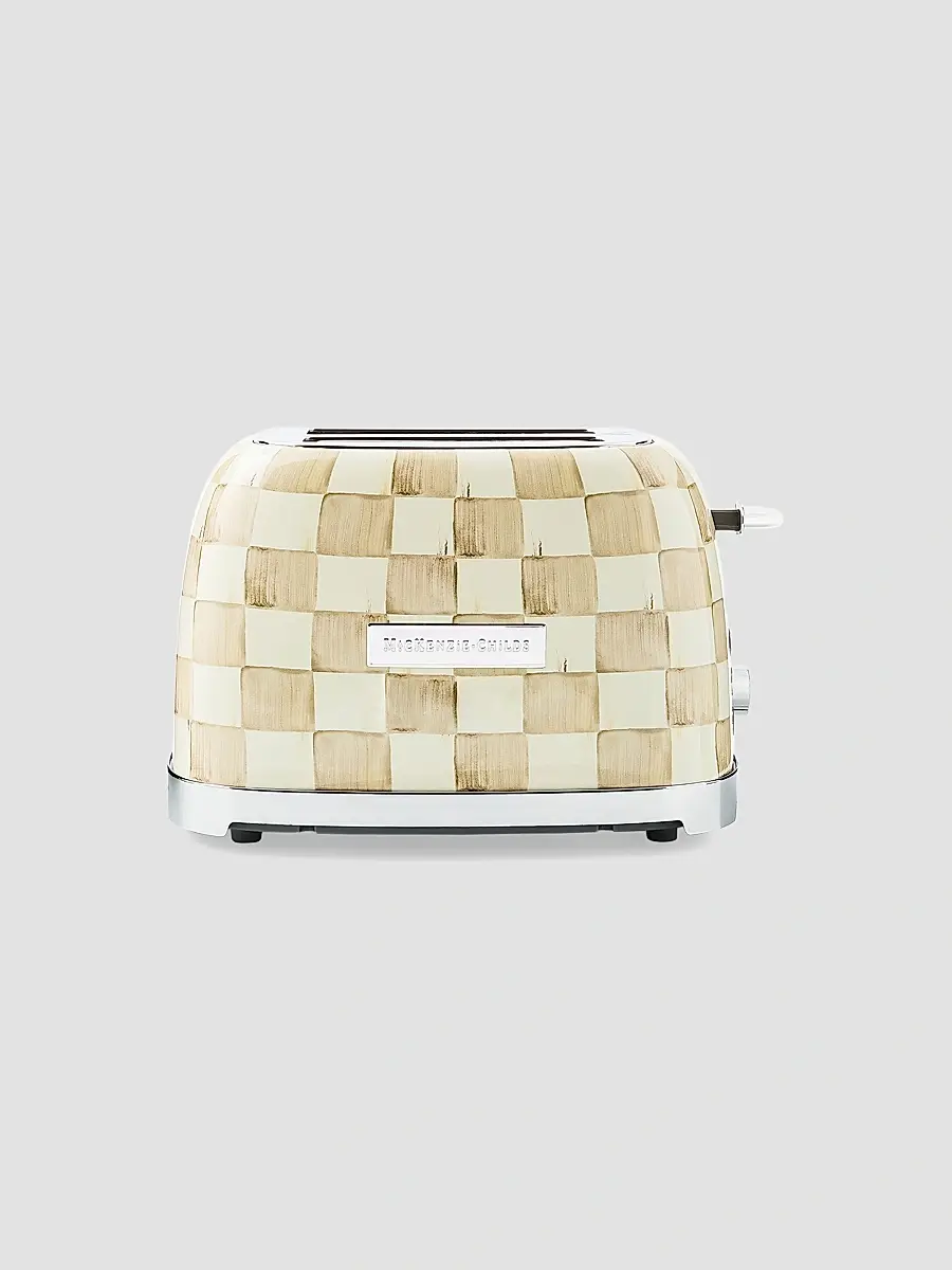 MacKenzie-Childs Mocha Check 2-Slice Toaster | Thumbnail 3 MacKenzie-Childs Mocha Check 2-Slice Toaster | Thumbnail 3