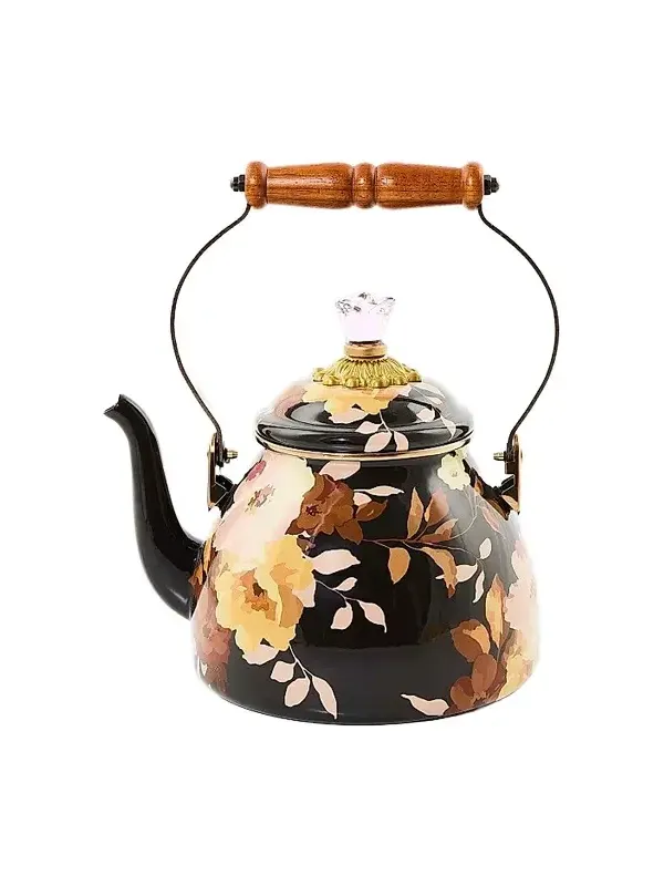 MacKenzie-Childs Wild Rose 2-Quart Tea Kettle