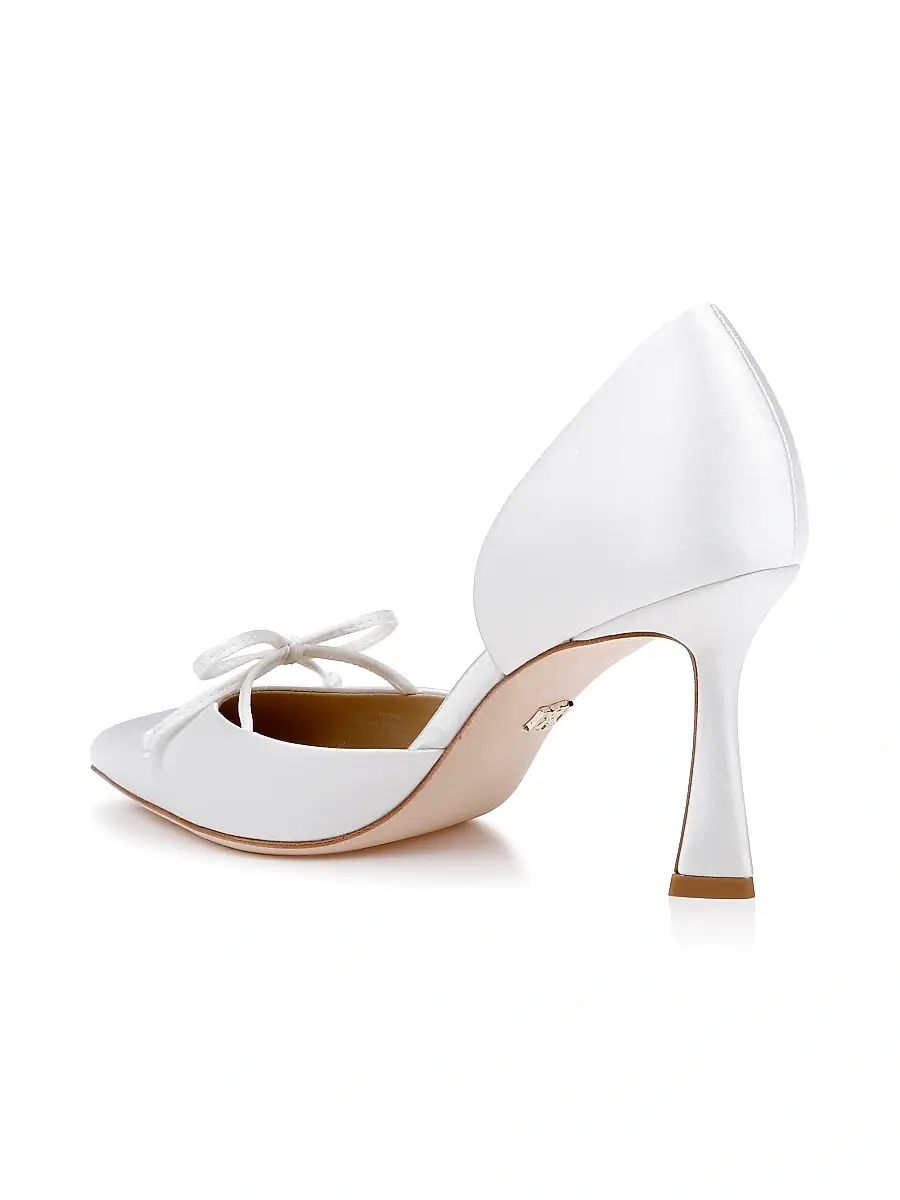 BADGLEY MISCHKA Women's Olympic 80MM Satin Pumps | Thumbnail 3 BADGLEY MISCHKA Women's Olympic 80MM Satin Pumps | Thumbnail 3