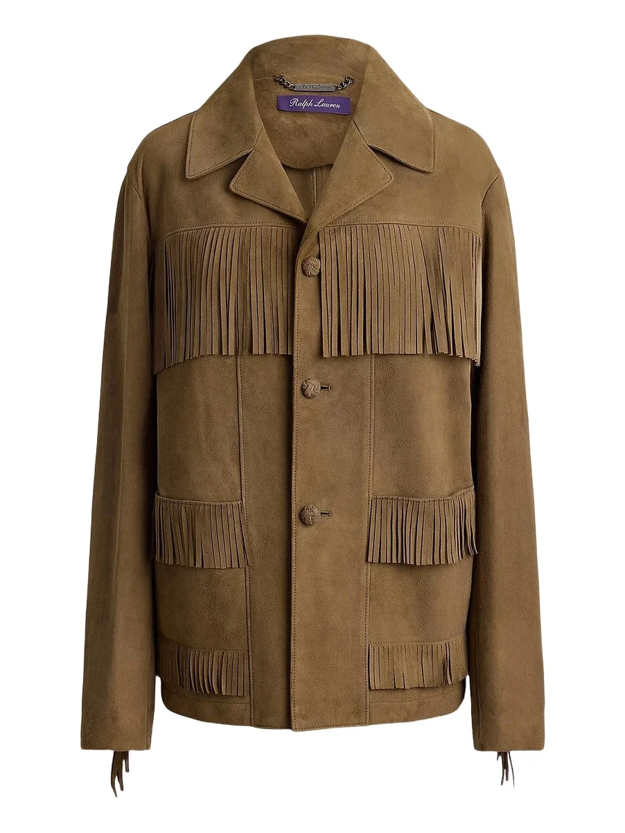 Women's Perce Fringe-Trim Suede Jacket