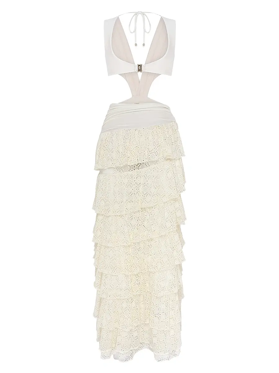 PatBo Women's Martina Ruffle Maxi Dress | Thumbnail 2