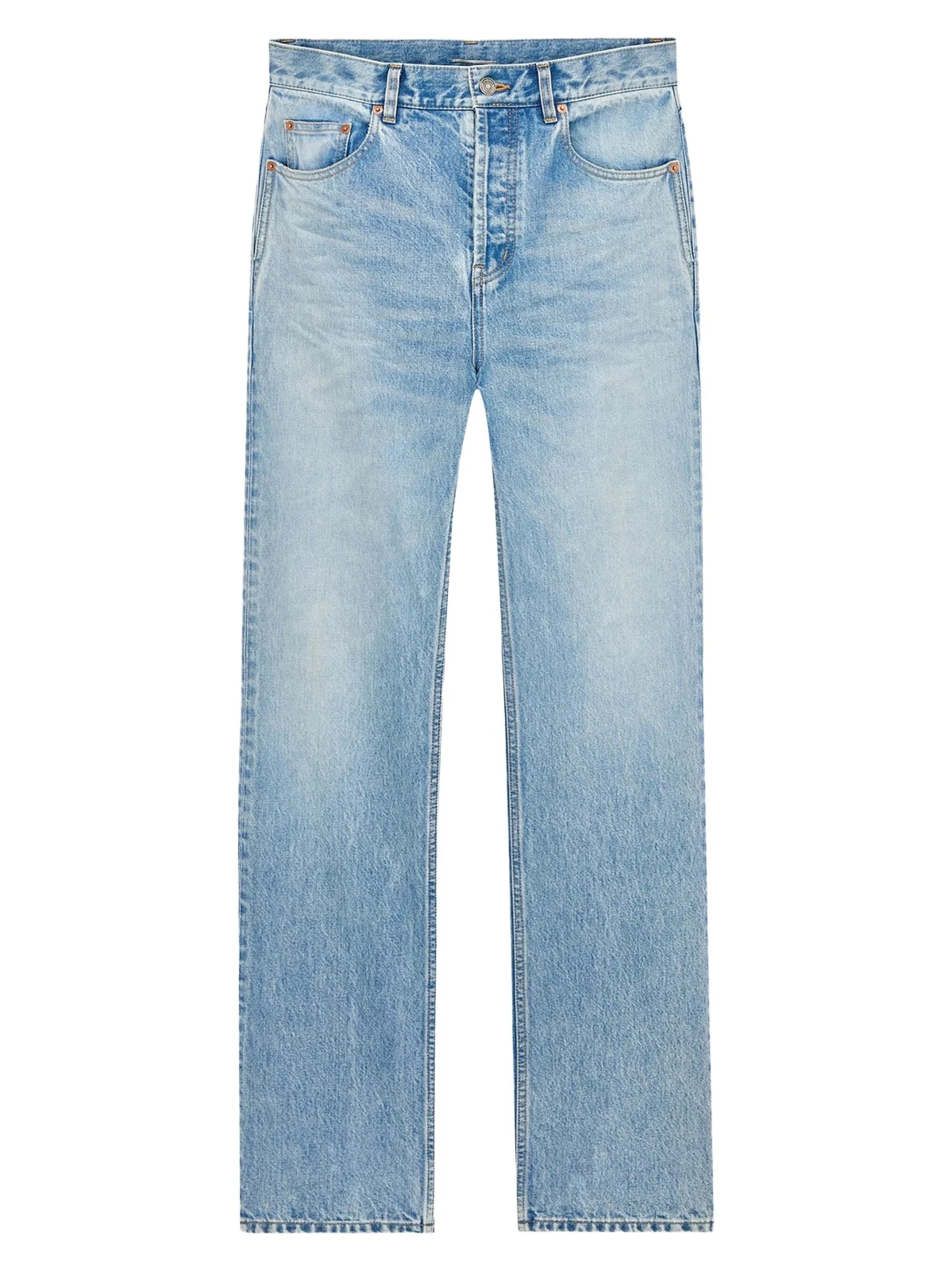 Saint Laurent Men's Baggy Mid Rise Jeans