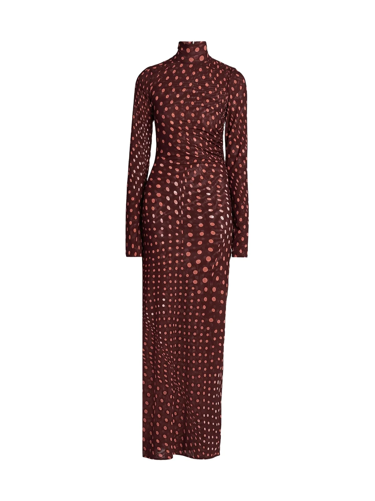 Women's Polka Dot Mesh Maxi Dress Women's Polka Dot Mesh Maxi Dress