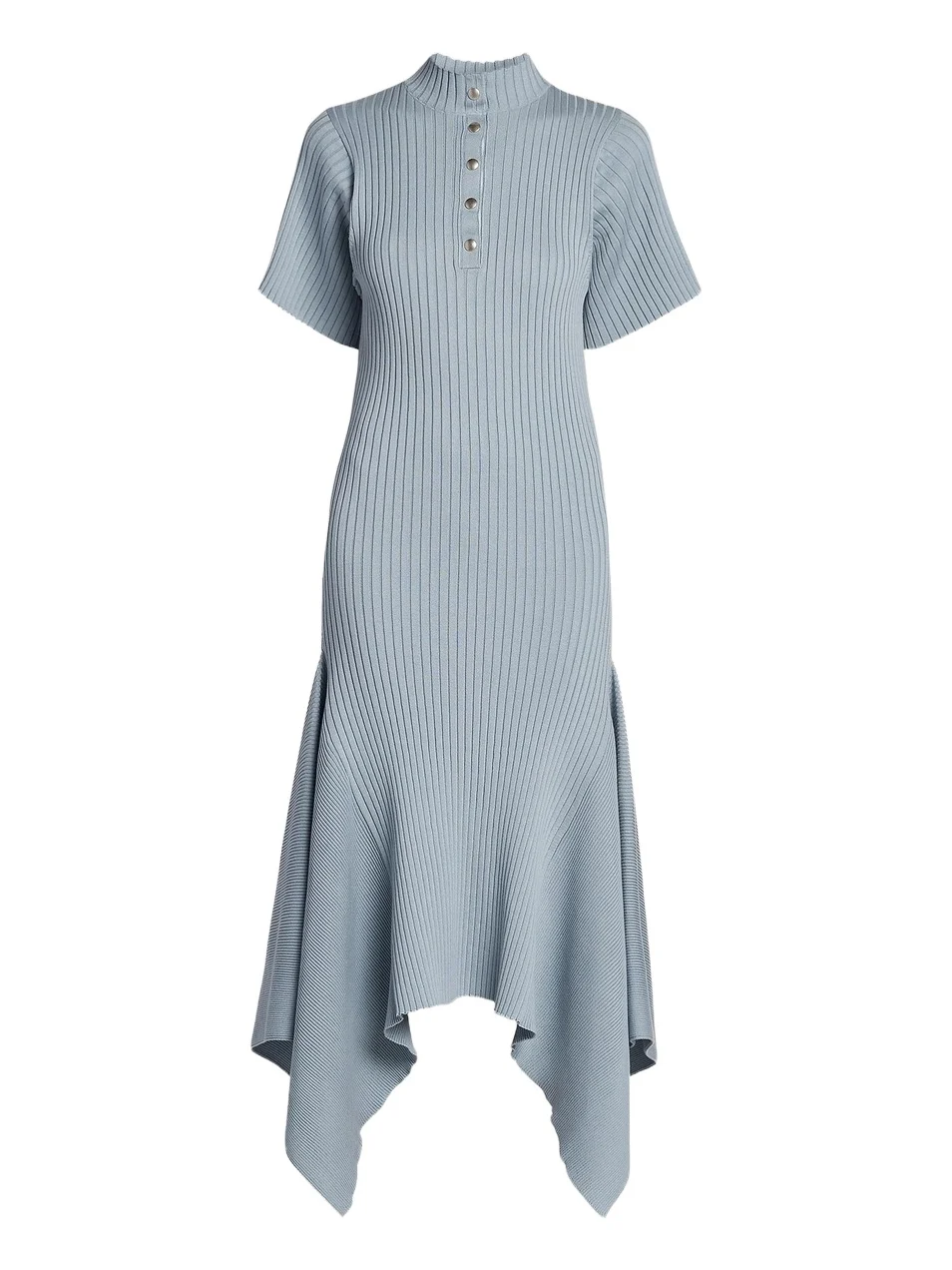 Women's Rib-Knit Cotton Polo Midi Dress Women's Rib-Knit Cotton Polo Midi Dress