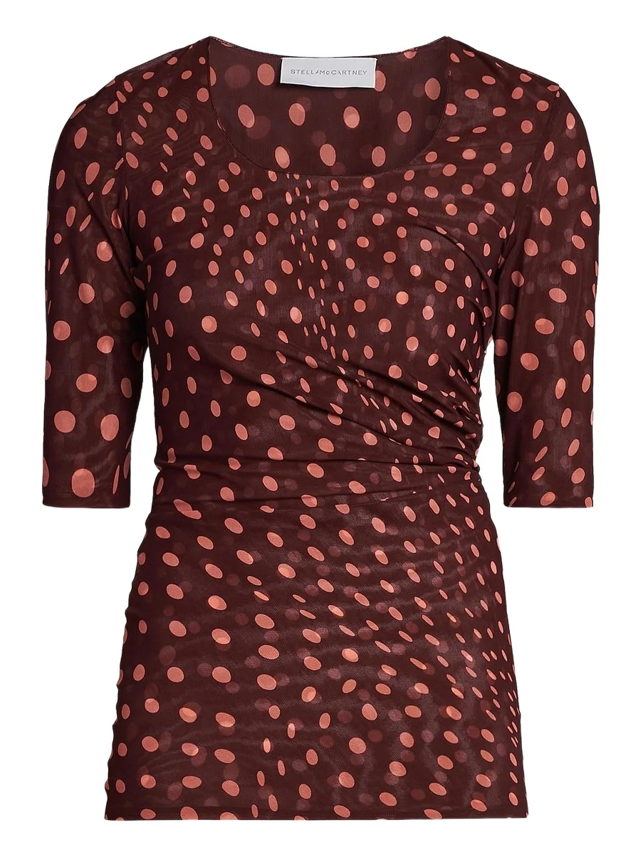 Stella McCartney Women's Polka Dot Mesh Top
