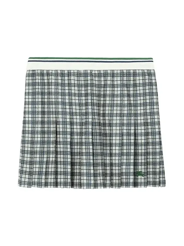 Burberry Women's Daria Check Pleated Tennis Mini Skirt