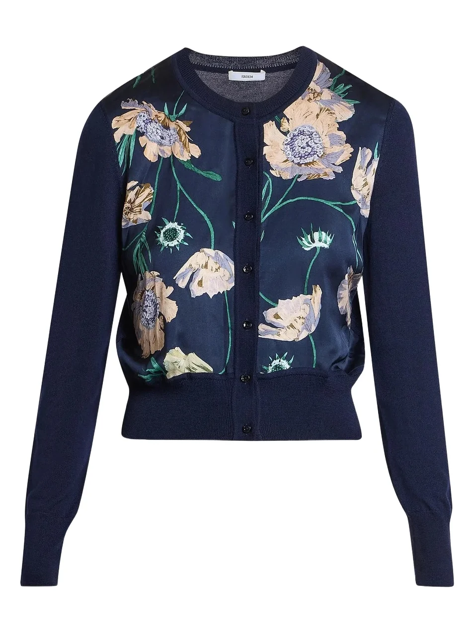 Erdem Women's Flower Crop Cardigan