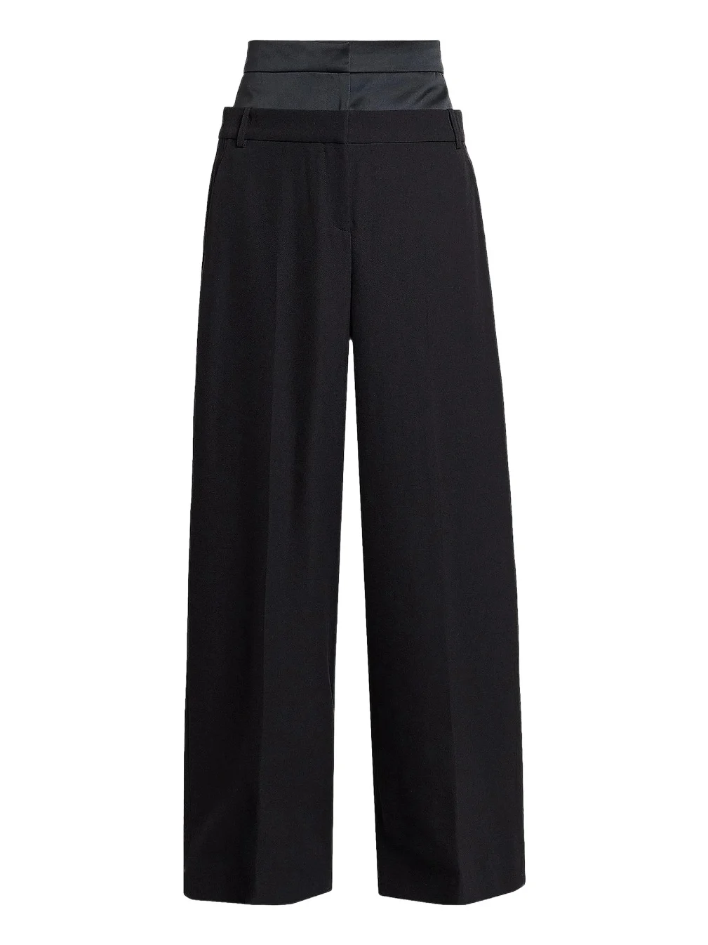 Women's Grain De Poudre Wide-Leg Trousers Women's Grain De Poudre Wide-Leg Trousers