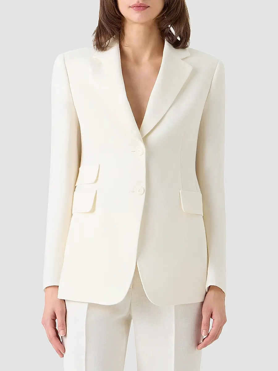 Akris Women's Arie Linen-Wool Blazer | Thumbnail 4 Akris Women's Arie Linen-Wool Blazer | Thumbnail 4