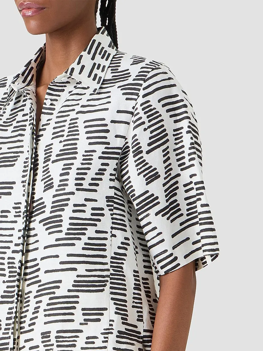 Akris Women's Dance Movements Linen Toile Blouse | Thumbnail 5