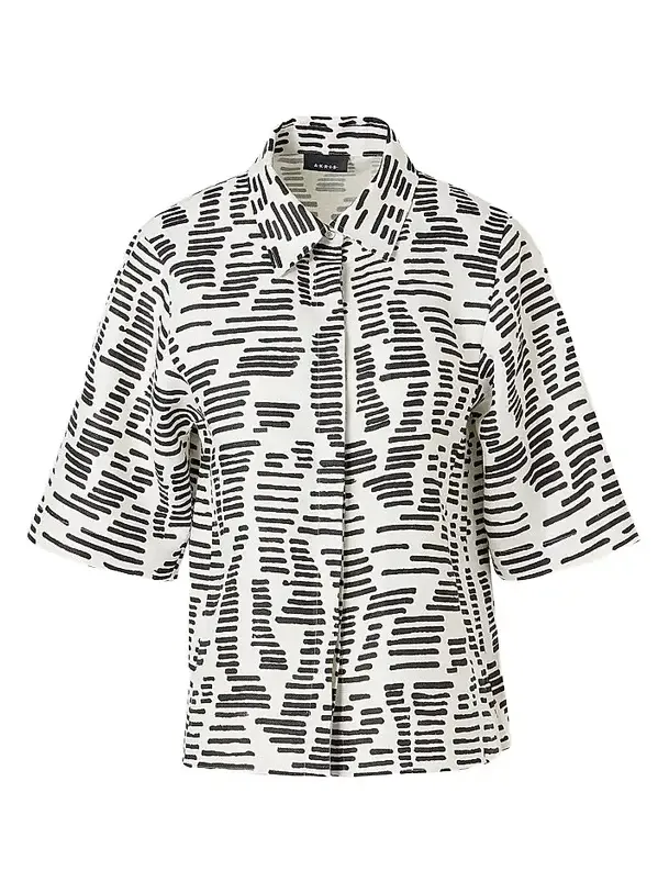 Women's Dance Movements Linen Toile Blouse