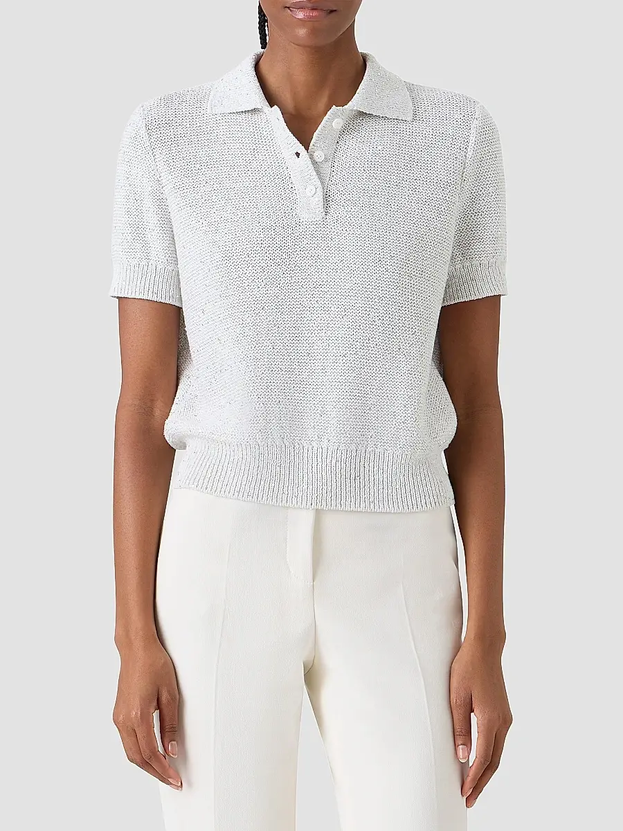 Akris Women's Rib-Knit Linen-Blend Sweater | Thumbnail 4 Akris Women's Rib-Knit Linen-Blend Sweater | Thumbnail 4