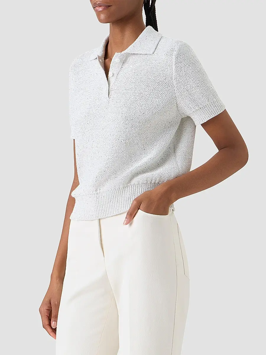 Akris Women's Rib-Knit Linen-Blend Sweater | Thumbnail 6 Akris Women's Rib-Knit Linen-Blend Sweater | Thumbnail 6