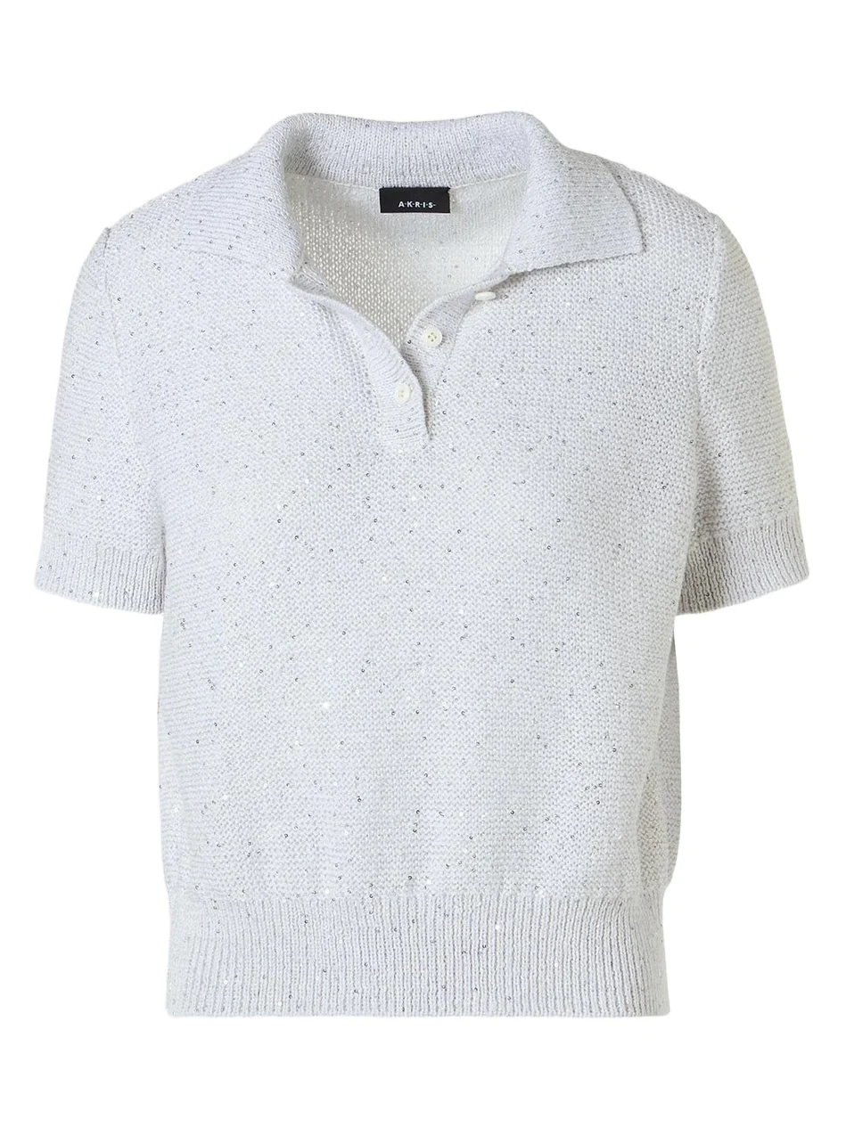 Akris Women's Rib-Knit Linen-Blend Sweater