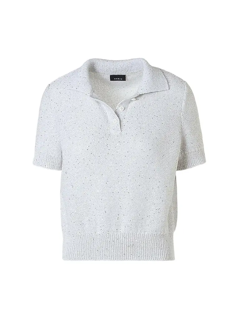 Akris Women's Rib-Knit Linen-Blend Sweater - Ecru - Size 16 | Image 1 Akris Women's Rib-Knit Linen-Blend Sweater - Ecru - Size 16 | Image 1