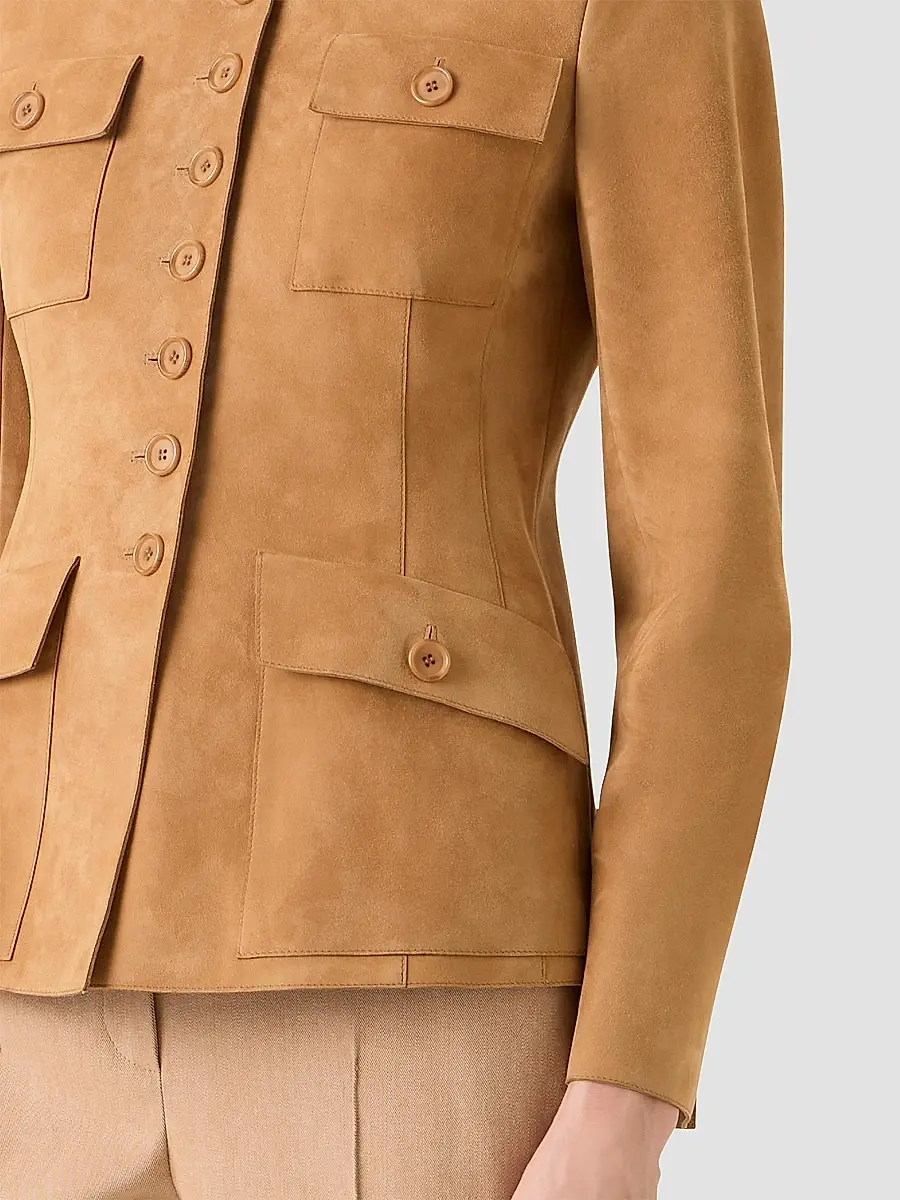 Akris Women's Delia Suede Utility Jacket | Thumbnail 5 Akris Women's Delia Suede Utility Jacket | Thumbnail 5