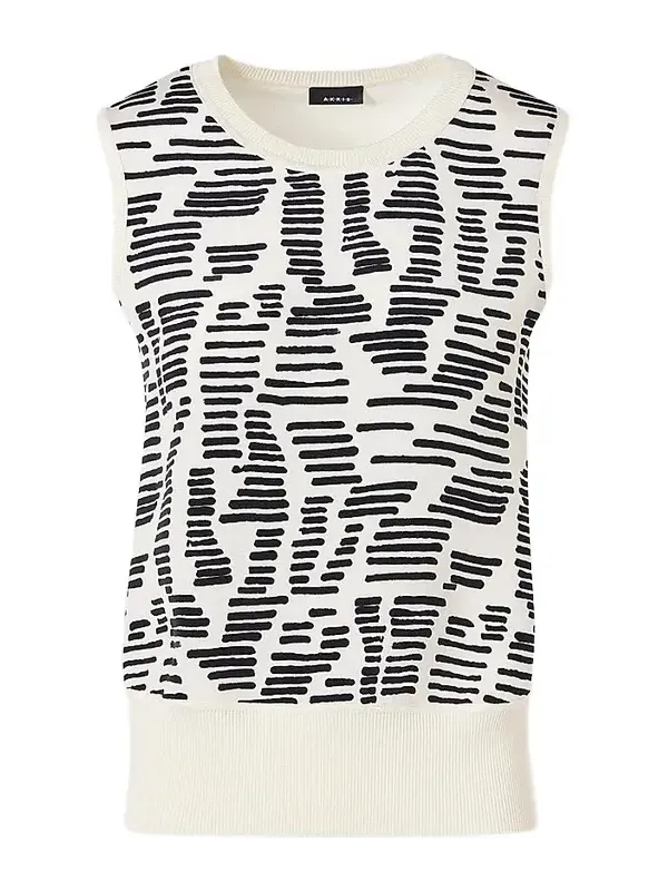 Women's Printed Silk Top