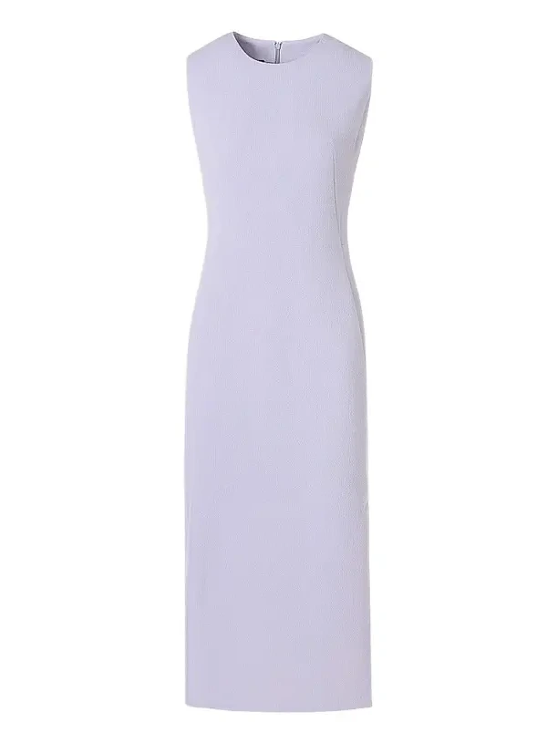 Women's Wool Crepe Sheath Midi Dress Women's Wool Crepe Sheath Midi Dress