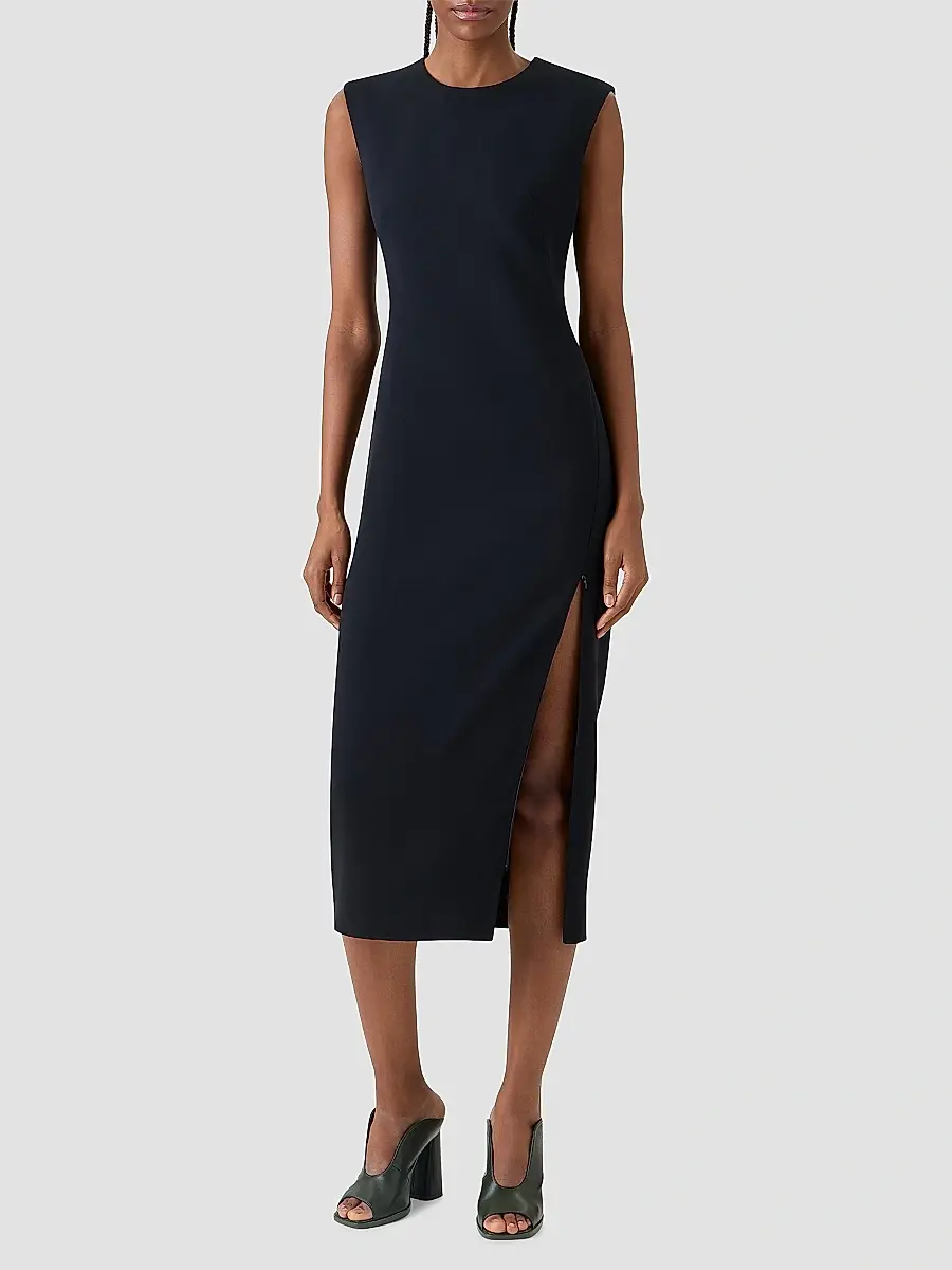 Akris Women's Wool-Blend Sheath Midi Dress | Thumbnail 2