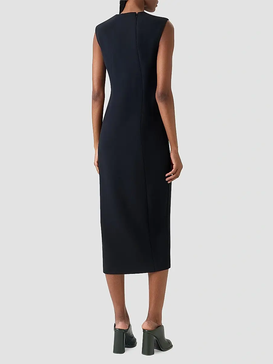 Akris Women's Wool-Blend Sheath Midi Dress | Thumbnail 3