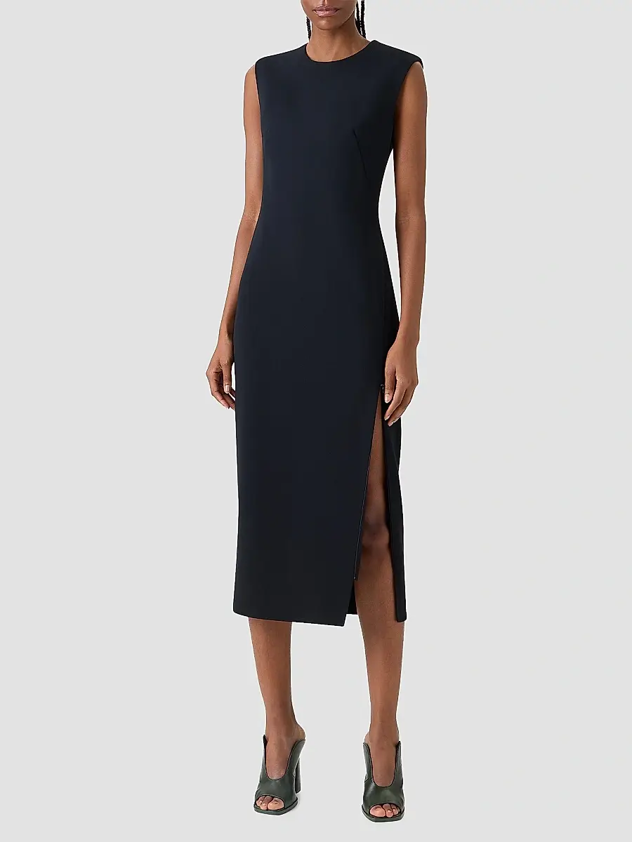 Akris Women's Wool-Blend Sheath Midi Dress | Thumbnail 4
