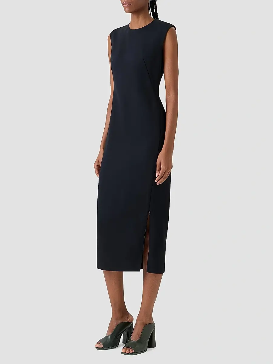 Akris Women's Wool-Blend Sheath Midi Dress | Thumbnail 6