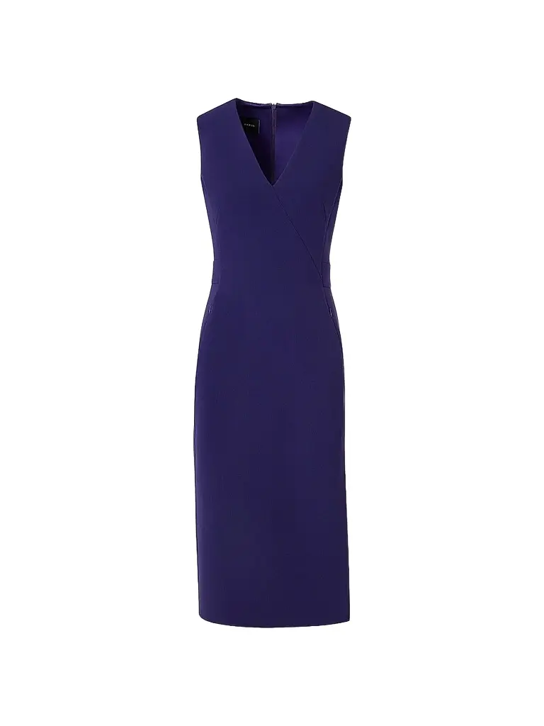 Akris Women's Double-Faced Wool Sheath Dress - Dark Purple - Size 14 | Image 1 Akris Women's Double-Faced Wool Sheath Dress - Dark Purple - Size 14 | Image 1