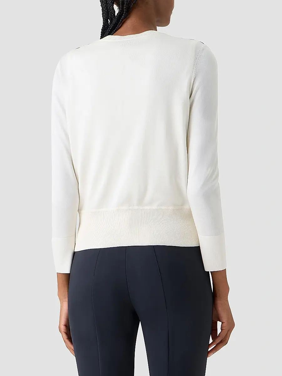 Akris Women's Printed Silk Long-Sleeve Cardigan | Thumbnail 3 Akris Women's Printed Silk Long-Sleeve Cardigan | Thumbnail 3