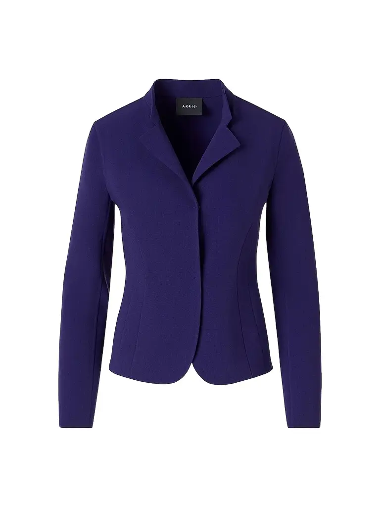 Akris Women's Hamer Double-Faced Wool Jacket - Dark Purple - Size 14 | Image 1 Akris Women's Hamer Double-Faced Wool Jacket - Dark Purple - Size 14 | Image 1