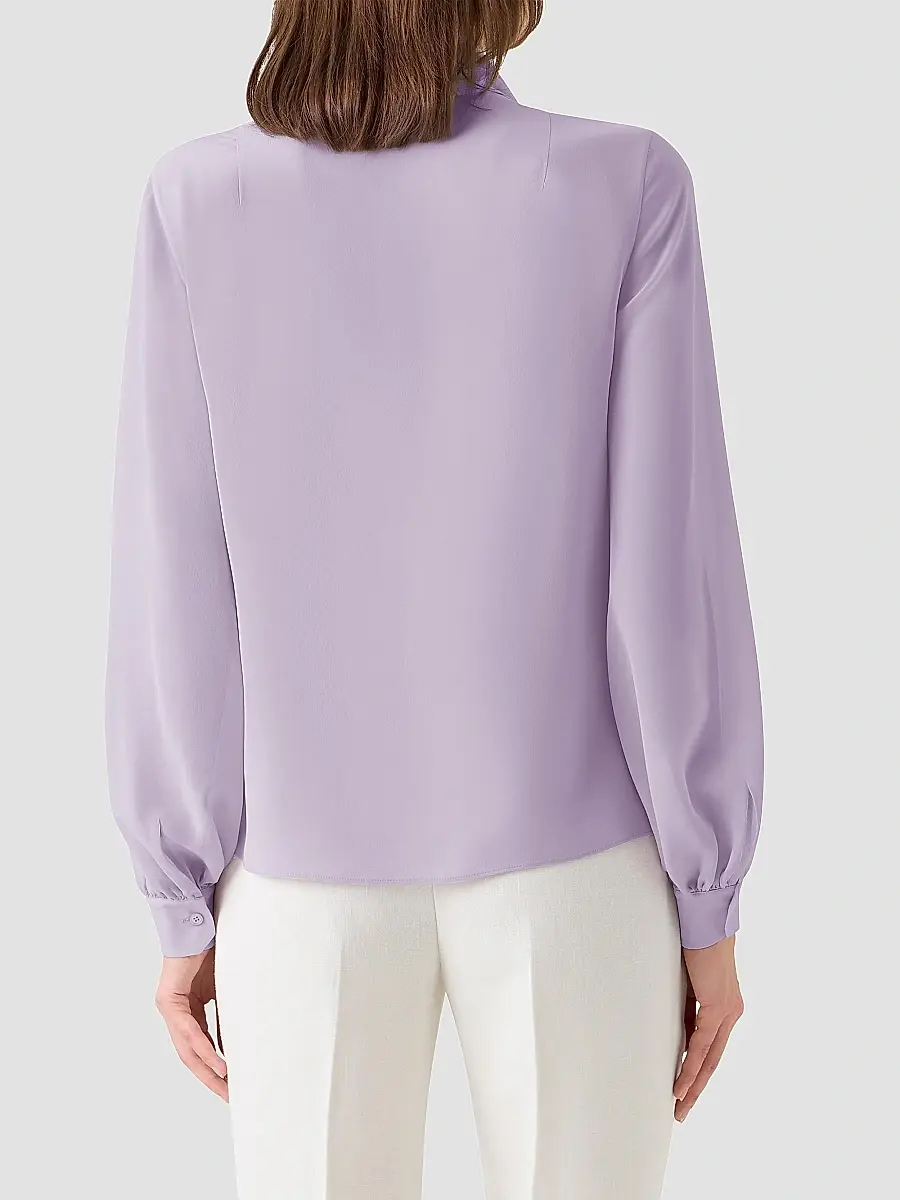 Akris Women's Silk Georgette Scarf Blouse | Thumbnail 3