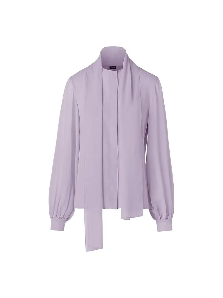Akris Women's Silk Georgette Scarf Blouse - Malva - Size 16 | Image 1 Akris Women's Silk Georgette Scarf Blouse - Malva - Size 16 | Image 1