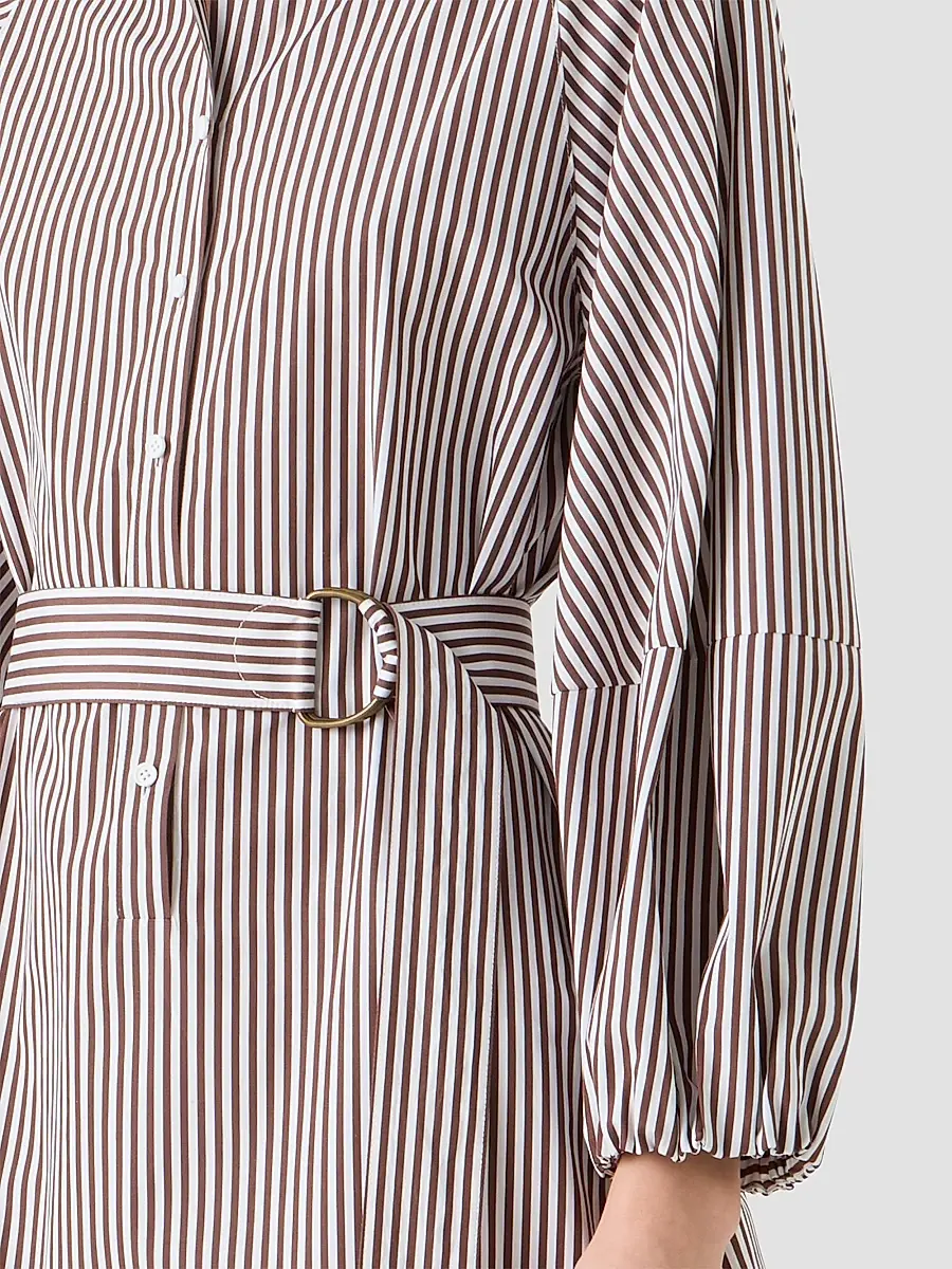 Akris punto Women's Striped Cotton Belted Shirtdress | Thumbnail 5