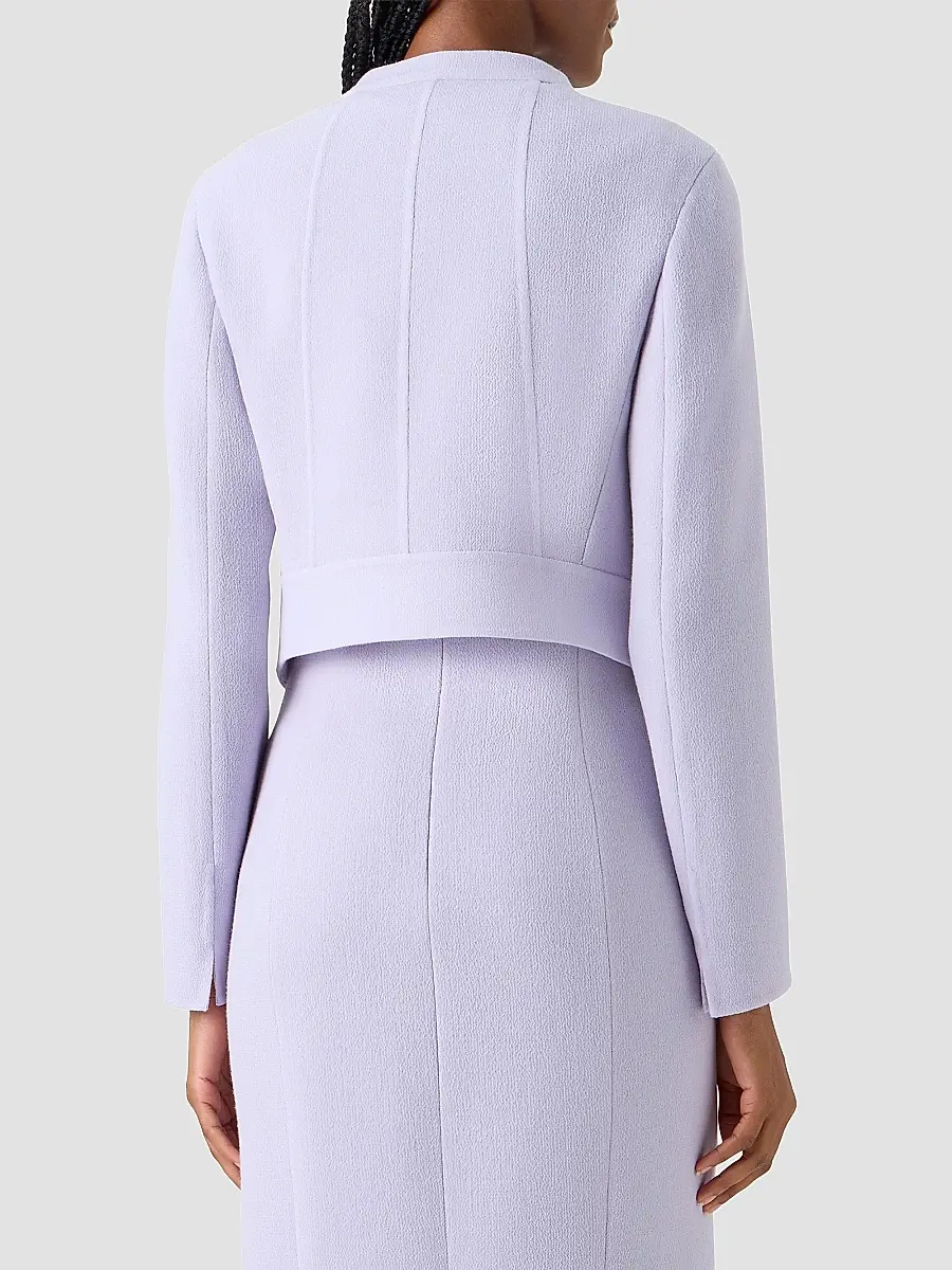 Akris Women's Hynora Asymmetric-Front Virgin Wool Jacket | Thumbnail 3 Akris Women's Hynora Asymmetric-Front Virgin Wool Jacket | Thumbnail 3