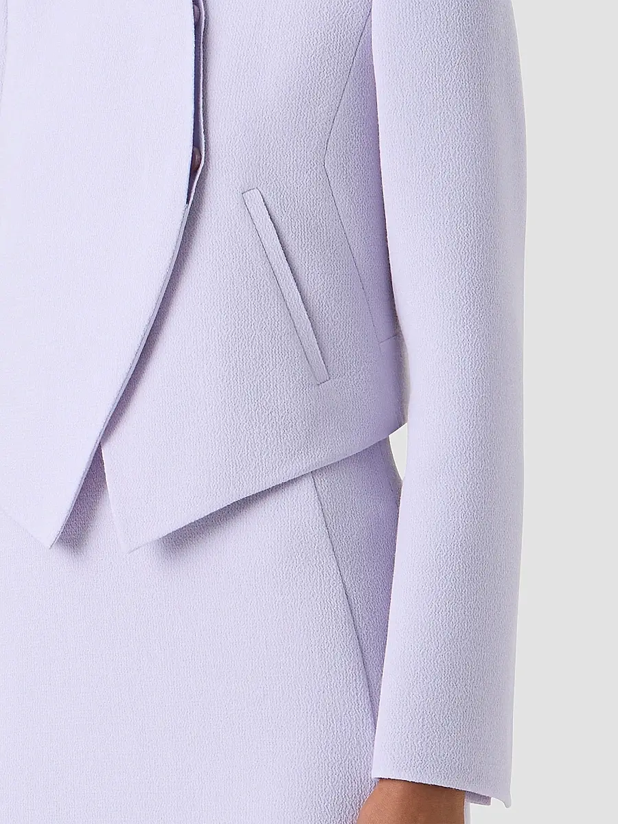 Akris Women's Hynora Asymmetric-Front Virgin Wool Jacket | Thumbnail 5 Akris Women's Hynora Asymmetric-Front Virgin Wool Jacket | Thumbnail 5