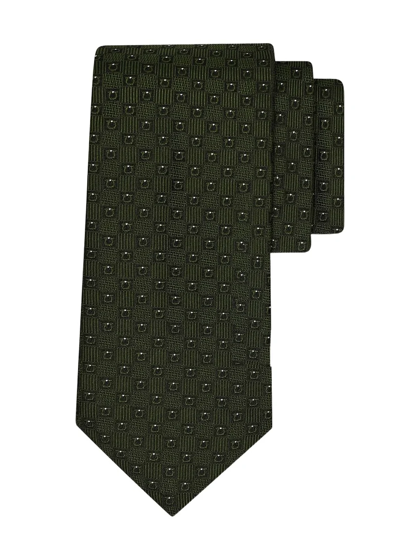 Men's Gancio Jacquard Woven Silk Tie Men's Gancio Jacquard Woven Silk Tie