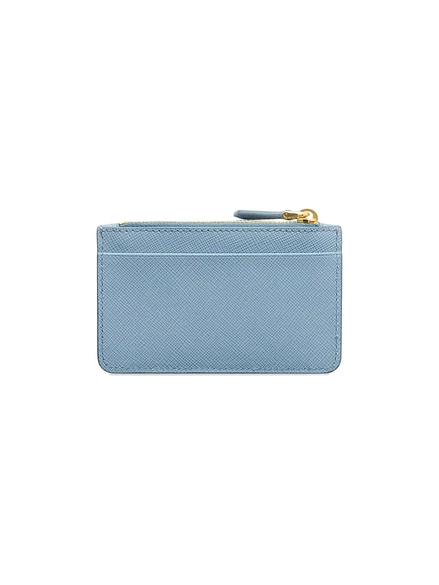 Prada Women's Saffiano and Smooth Leather Card Holder | Thumbnail 3 Prada Women's Saffiano and Smooth Leather Card Holder | Thumbnail 3