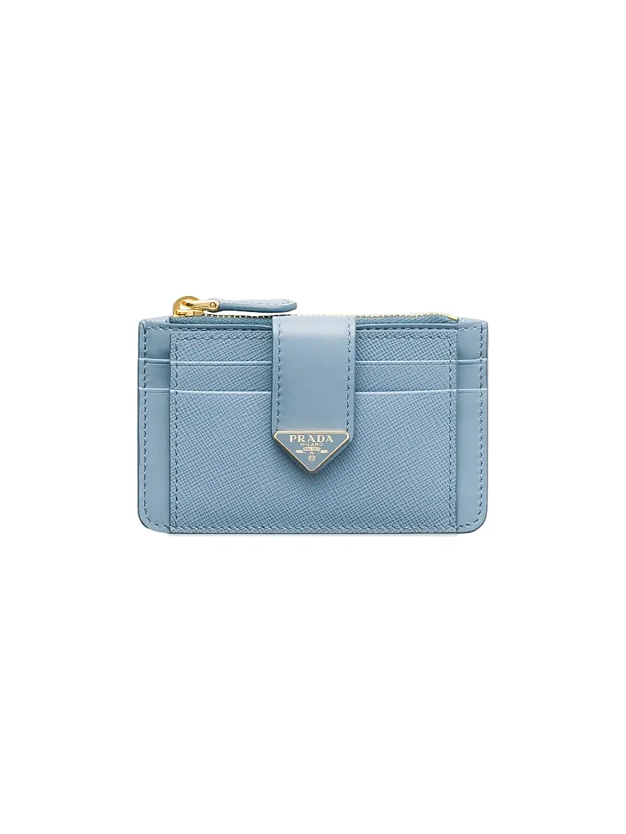 Women's Saffiano and Smooth Leather Card Holder Women's Saffiano and Smooth Leather Card Holder