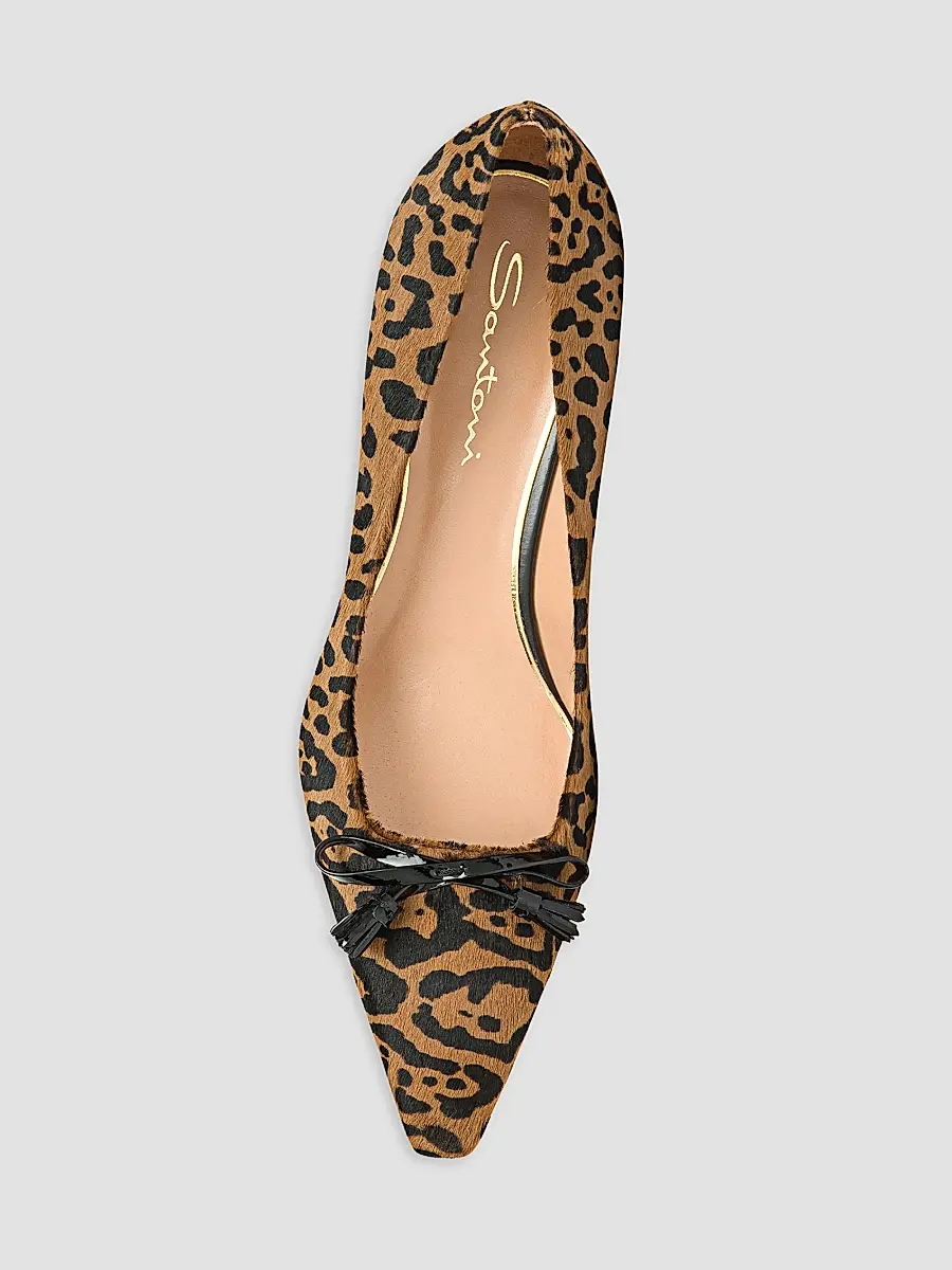 Santoni Women's Adri 55MM Leopard-Print Calf Hair Pumps | Thumbnail 5 Santoni Women's Adri 55MM Leopard-Print Calf Hair Pumps | Thumbnail 5
