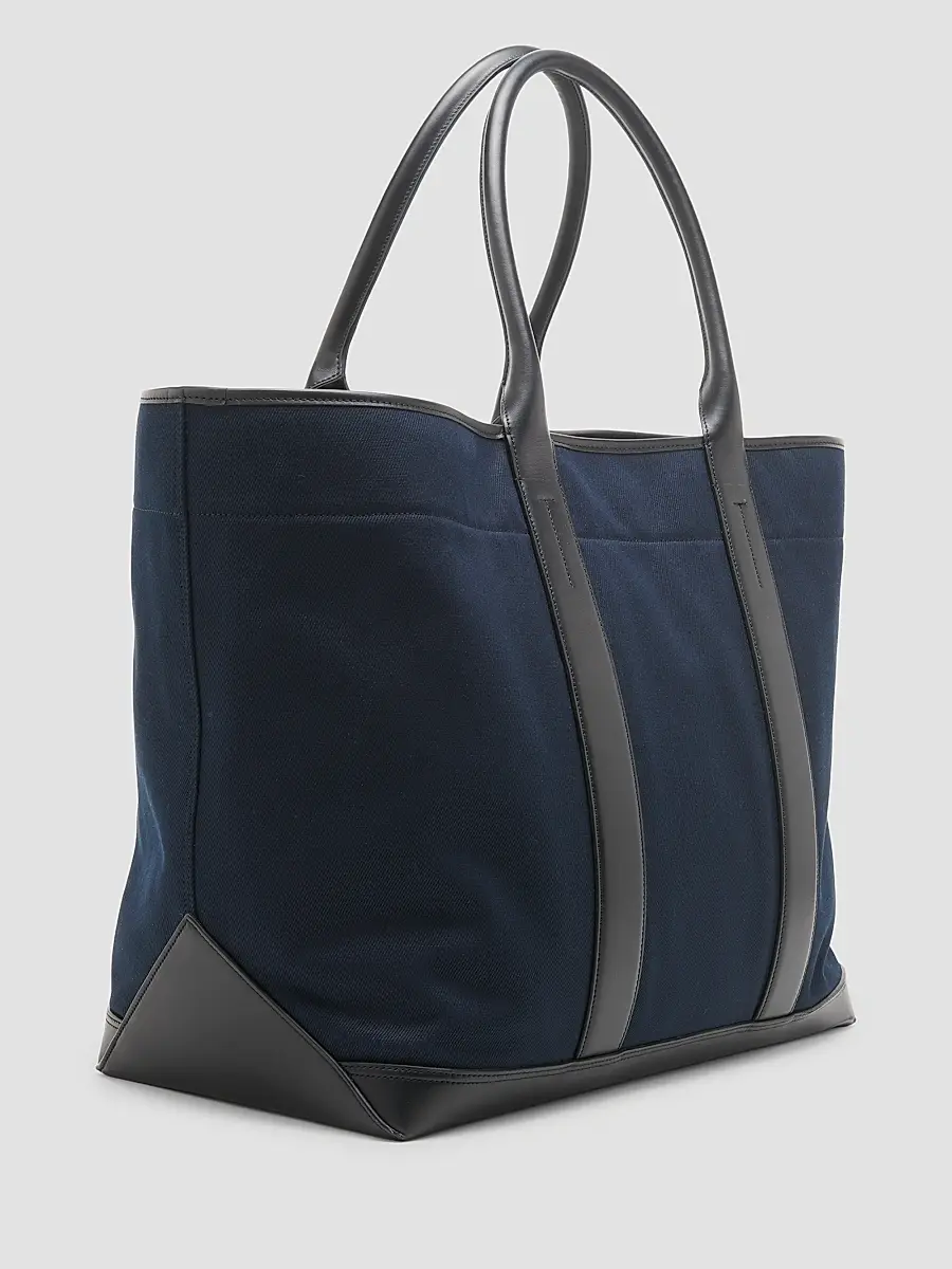 Tom Ford Men's Canvas & Leather Large Tote | Thumbnail 4 Tom Ford Men's Canvas & Leather Large Tote | Thumbnail 4