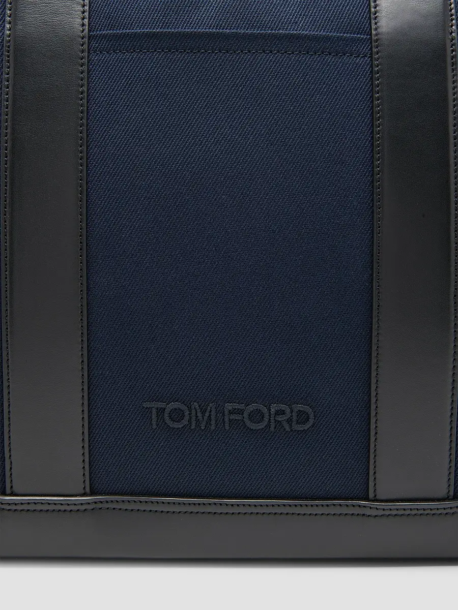 Tom Ford Men's Canvas & Leather Large Tote | Thumbnail 5 Tom Ford Men's Canvas & Leather Large Tote | Thumbnail 5