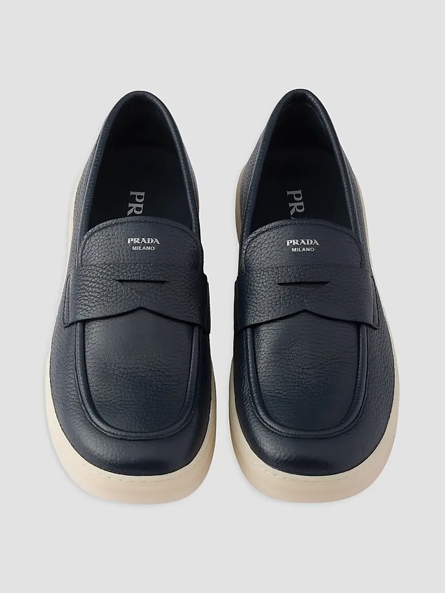 Prada Men's Leather Loafers | Thumbnail 4 Prada Men's Leather Loafers | Thumbnail 4