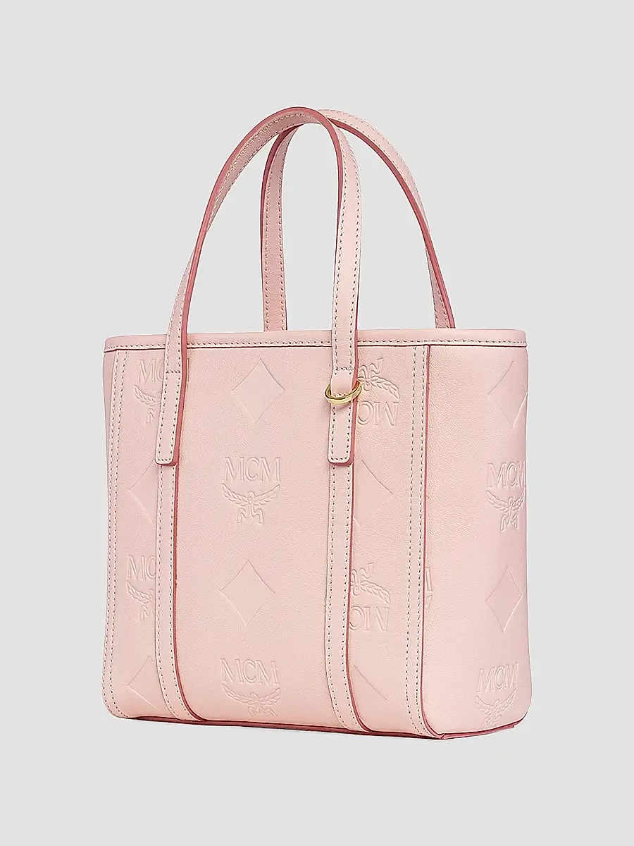 MCM Women's Mini Toni Visetos Cotton Shopper Tote Bag | Thumbnail 2