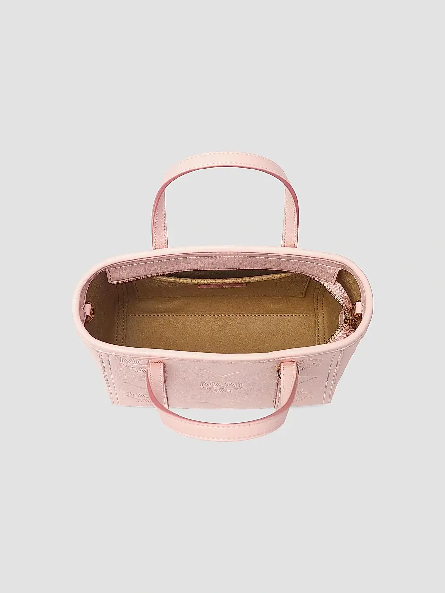 MCM Women's Mini Toni Visetos Cotton Shopper Tote Bag | Thumbnail 3